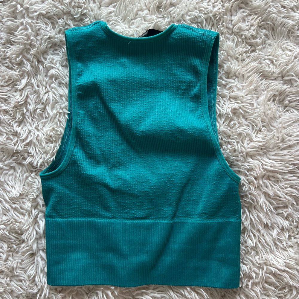 Turquoise Urban Outfitters Plunge Top - Picture 3 of 3